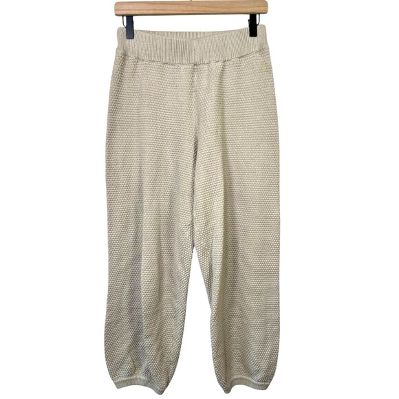 Free People Beach Women’s Hailee Cream Crochet Oversized Jogger Pants Size XS - Picture 2 of 6